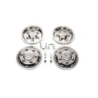 Copricerchi in acciaio inox Exclusive V2 (2 anelli, 4 pz) Mercedes Sprinter W907/W910 2018- foto 1