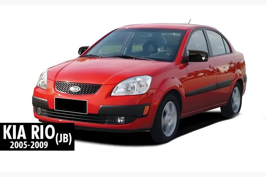 Kia Rio 2005-2011 Cover Specchietti BMW-Style (2005-2009, 2 pz) Foto 4