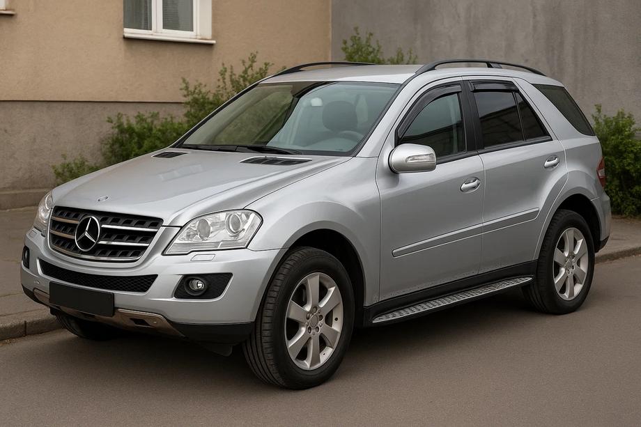 Mercedes ML W164 2005-2011 Deflettori finestrino da incasso (4 pz, Esa) Image