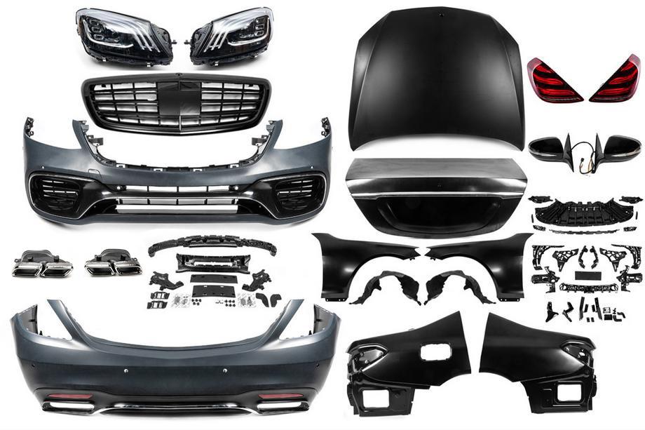 Mercedes S-class W221 2005-2013 Kit carrozzeria facelift per W222 AMG S63 Foto 2