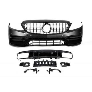 Kit carrozzeria con diffusore per Coupe (AMG C63-design 2018-2021) Mercedes C-сlass W205 2014-2021 foto 1