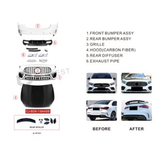 Kit estetico AMG A45 (Tipo-B) Mercedes A-сlass W177 2018- foto 2