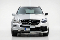 Mercedes ML W164 2005-2011 Kit restyling per W166 GLE63 AMG foto 1