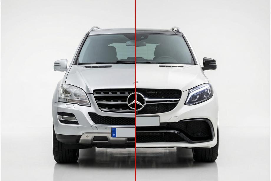 Mercedes ML W164 2005-2011 Kit restyling per W166 GLE63 AMG Image