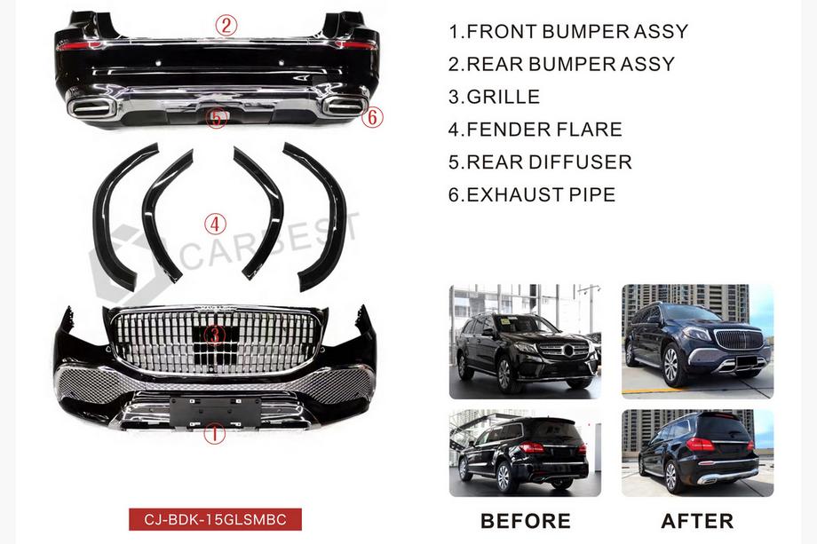 Mercedes GL/GLS class X166 2012-2019 Kit carrozzeria Maybach (per GLS) Foto 2