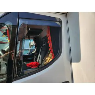 Deflettori finestrini da inserto (fumé, 2 pz, Cagatay)