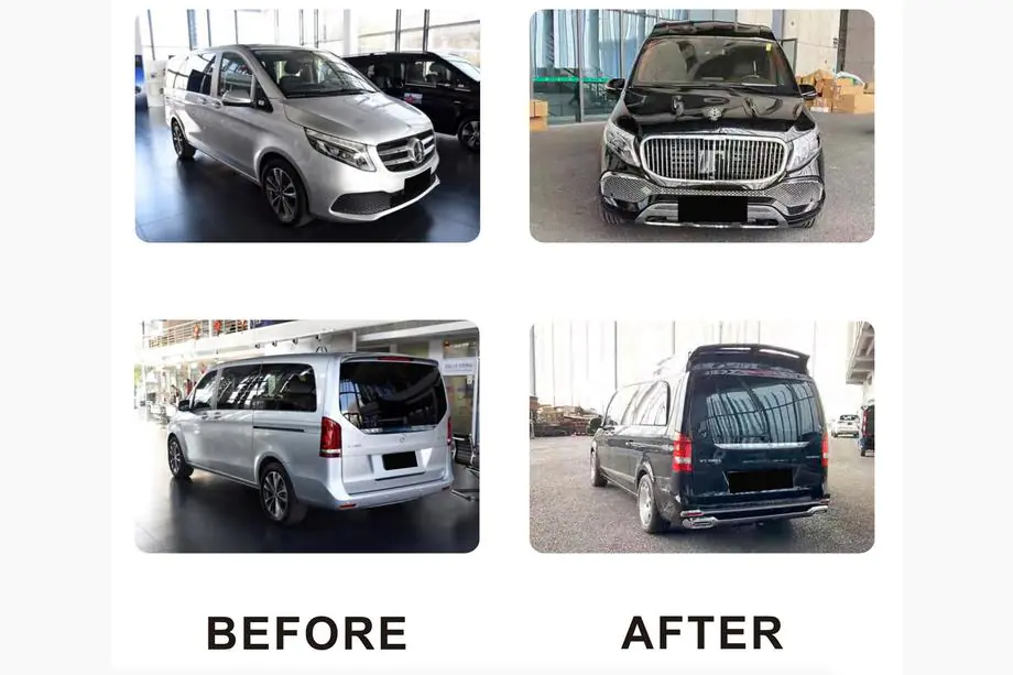 Mercedes Vito/V-class W447 2014- Kit Carrozzeria (Maybach Type-GLS, con Cofano) Foto 4