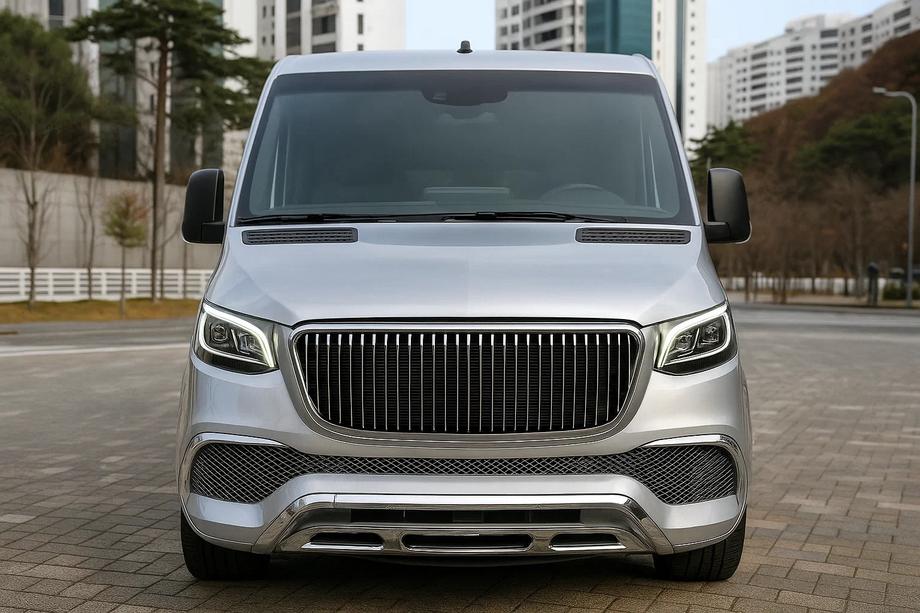 Mercedes Sprinter W907/W910 2018- Paraurti anteriore con griglia (Maybach) Image