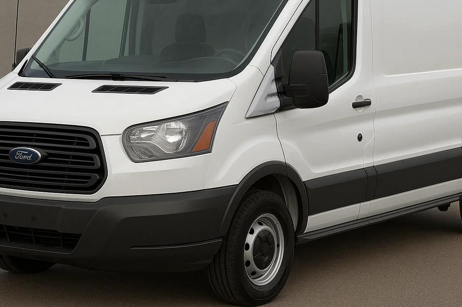 Ford Transit 2014- Coperture Specchietti Carmos (2 pz, Acciaio Inox) Image