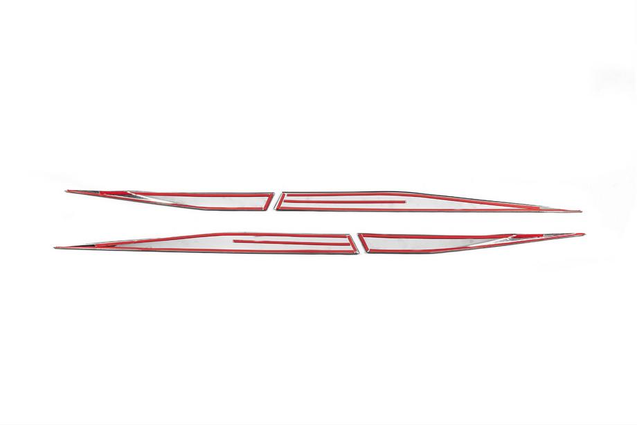 Peugeot 408 2022- Modanature Porte Acciaio Inox (4 pz) Foto 4