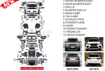 BMW X5 E70 2007-2013 Kit estetico facelift per X5M F95 2019 foto 8
