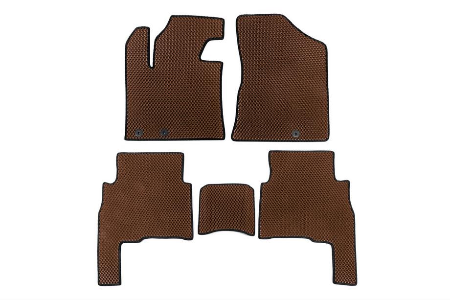 Kia Sorento II XM 2009-2014 Tappetini 2009-2012 (EVA, Marrone) Image
