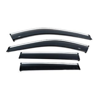 Deflettori finestrini con profilo cromato (4 pz, HIC) Nissan X-trail T33/Rogue 2022- foto 1