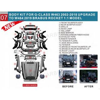 Kit carrozzeria facelift per G900 Roket Mercedes G сlass W463 1990-2018 foto 2