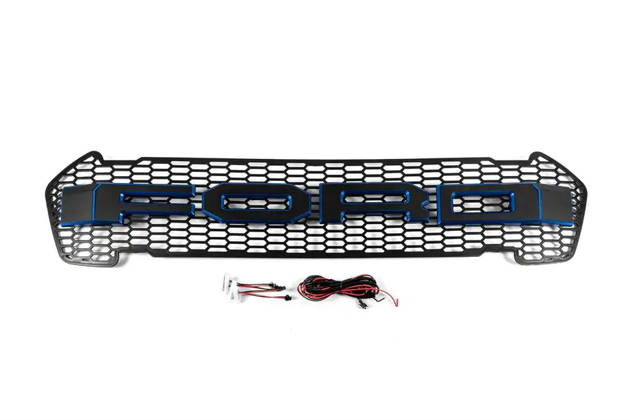 Ford Ranger 2011–2022 Griglia Anteriore (2015-2018, Blu, LED) Image