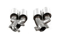BMW Serie 5 G30/G31 2017–2023 Terminali di scarico M5 Silver (2 pz) foto 6