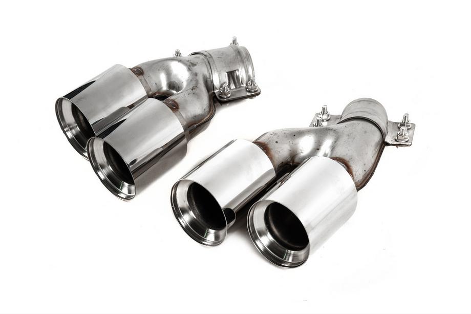 BMW Serie 5 G30/G31 2017–2023 Terminali di scarico M5 Silver (2 pz) Image