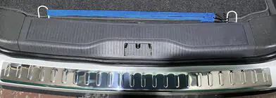 Opel Zafira B 2005–2011 Protezione Paraurti Posteriore Carmos V2 Acciaio Inox foto 1