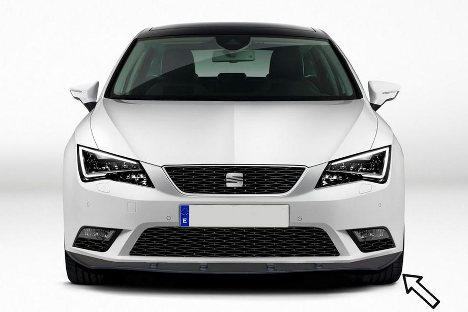 Seat Leon 2013-2020 Labbro anteriore ESA (nero) Image