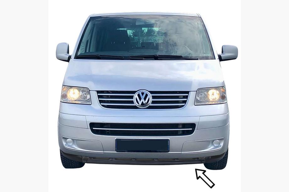 Volkswagen T5 Multivan 2003–2010 Labbro anteriore ESA (nero) Image