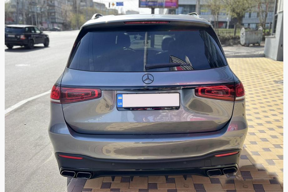 Mercedes GLS X167 2019- Diffusore posteriore con terminali di scarico BlackEdition (design GLS63) Foto 2