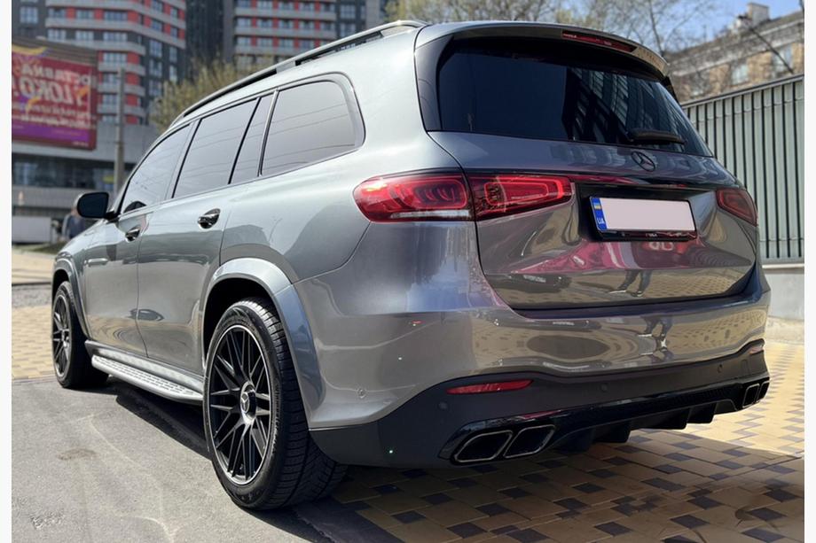 Mercedes GLS X167 2019- Diffusore posteriore con terminali di scarico BlackEdition (design GLS63) Foto 1