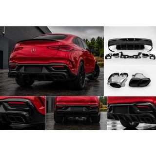 Diffusore posteriore con terminali Black (design GLE63) foto 1
