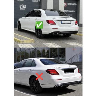 Diffusore posteriore con terminali E63-Design Nero (per AMG/AMG-Line 2016-2020) foto 2