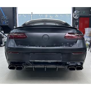 Diffusore Posteriore Black con Terminali Black (Design AMG63)