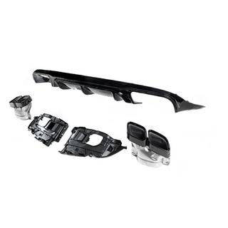 Diffusore Posteriore Black con Terminali Black (Design AMG63) foto 4
