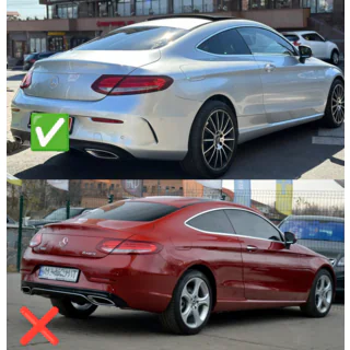 Diffusore posteriore con terminali di scarico (per Coupe Design AMG43) foto 2