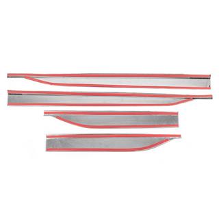 Modanature porte (4 pz, acciaio inox) foto 3