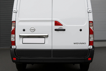Opel Movano 2021- Modanatura cromata sopra la targa (acciaio inox) Carmos - Acciaio Inox Turco foto 1