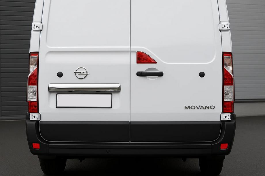 Opel Movano 2021- Modanatura cromata sopra la targa (acciaio inox) Carmos - Acciaio Inox Turco Image