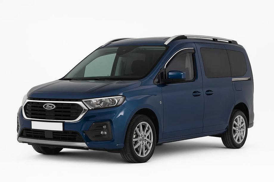 Ford Connect 2021- Deflettori finestrini con modanatura cromata Niken Luxury (2 pz) Foto 1