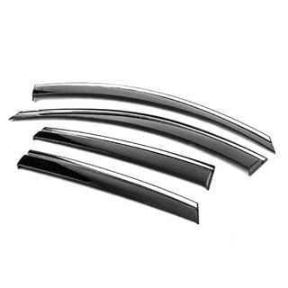 Deflettori Finestrini con Modanatura Cromata Niken Luxury (4 pz) Chevrolet Captiva 2006-2019 foto 2