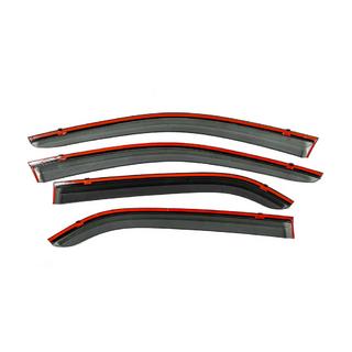 Deflettori Finestrini con Modanatura Cromata Niken Luxury (4 pz) foto 4