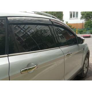 Deflettori Finestrini con Modanatura Cromata Niken Luxury (4 pz) foto 4