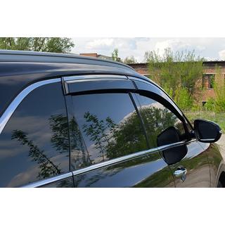 Deflettori Finestrini con Modanatura Cromata Niken Luxury (4 pz) Kia Sorento III UM 2014-2020 foto 3