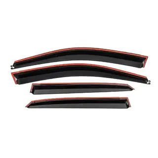 Deflettori Finestrini con Modanatura Cromata Niken Luxury (4 pz) foto 3