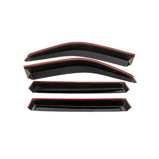Deflettori Finestrini con Modanatura Cromata Niken Luxury (4 pz) Toyota Land Cruiser 100 1998-2007 foto 3