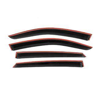 Deflettori Finestrini con Modanatura Cromata Niken Luxury (4 pz) foto 3