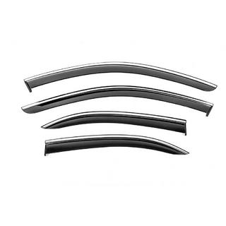 Deflettori Finestrini con Modanatura Cromata Niken Luxury (SD, 4 pz) Mercedes C-class W204 2007-2015 foto 1