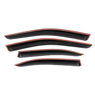 Deflettori Finestrini con Modanatura Cromata Niken Luxury (SD, 4 pz) Mercedes C-class W204 2007-2015 foto 3