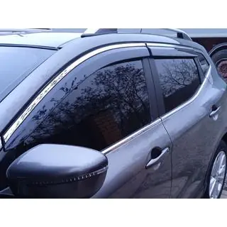 Deflettori Finestrini con Modanatura Cromata Niken Luxury (4 pz) foto 4