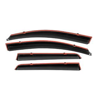 Deflettori Finestrini con Modanatura Cromata Niken Luxury (4 pz) Nissan Qashqai 2010-2014 foto 3