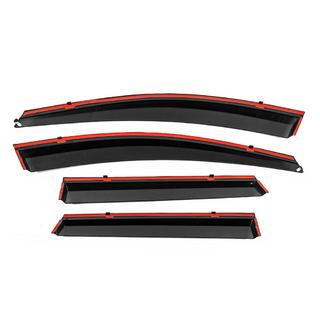 Deflettori Finestrini con Modanatura Cromata Niken Luxury (4 pz) foto 3
