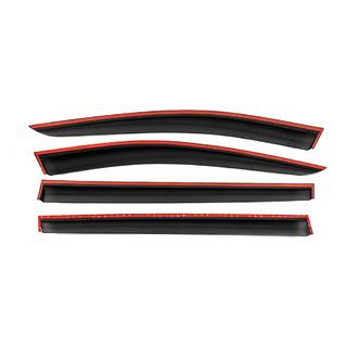 Deflettori Finestrini con Modanatura Cromata Niken Luxury (4 pz) Dacia Sandero 2013-2020 foto 3