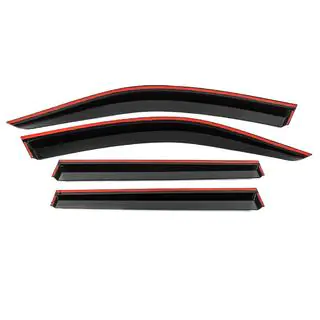 Deflettori Finestrini con Modanatura Cromata Niken Luxury (4 pz) foto 3