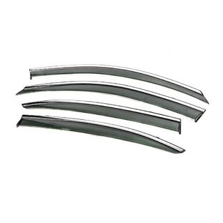 Deflettori Finestrini con Modanatura Cromata Niken Luxury (SD, 4 pz) Skoda Octavia II A5 2006-2010 foto 3